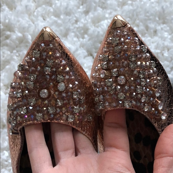 Flat shoes with stones and studs - Picture 5 of 8